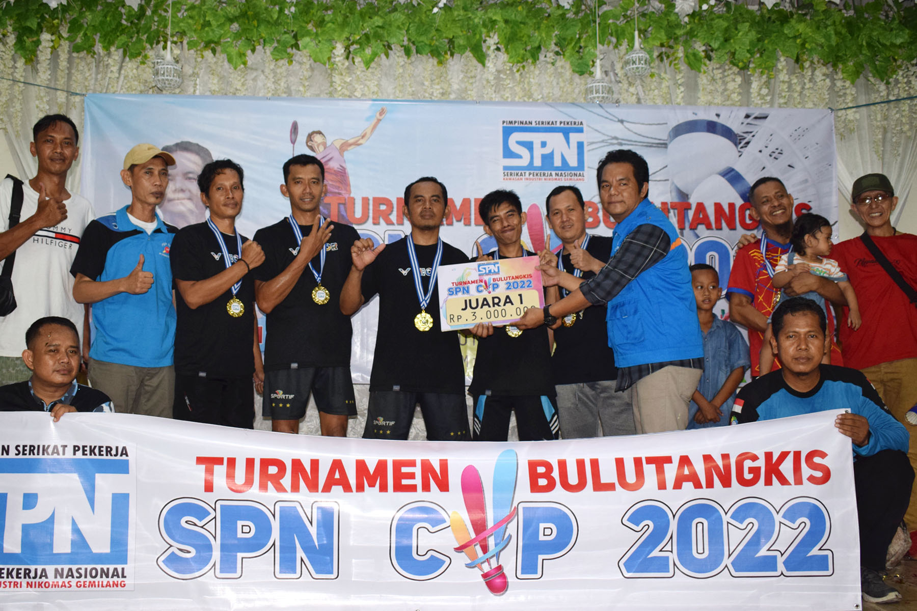 PB. NIKE SPORTIF JUARAI TURNAMEN BULUTANGKIS SPN CUP 2022