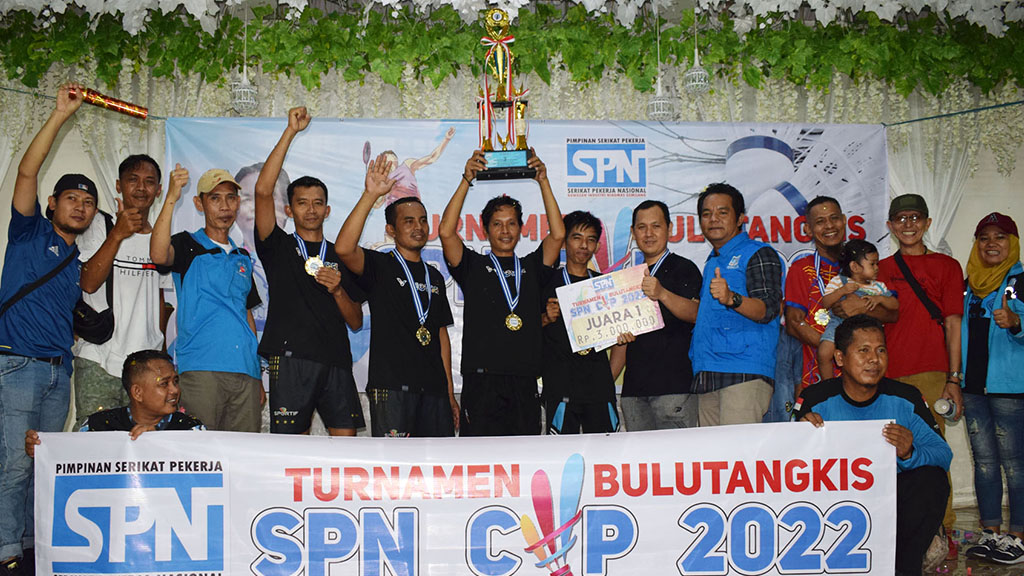 Juara 1 Bulutangkis SPN CUP 2022 kategori Putra