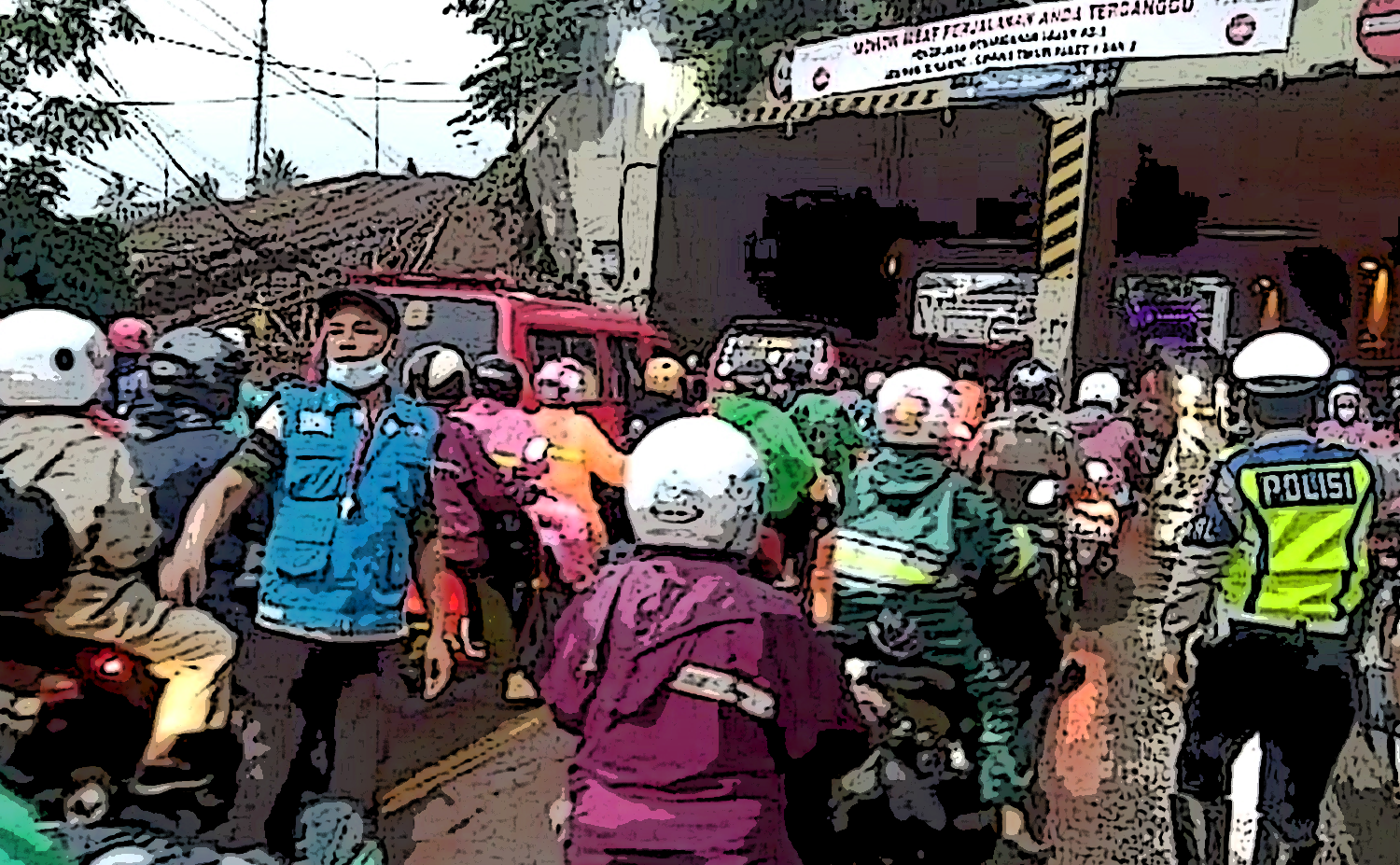 Giat Laskar Nasional Mengurai Kemacetan di Pagi Hari