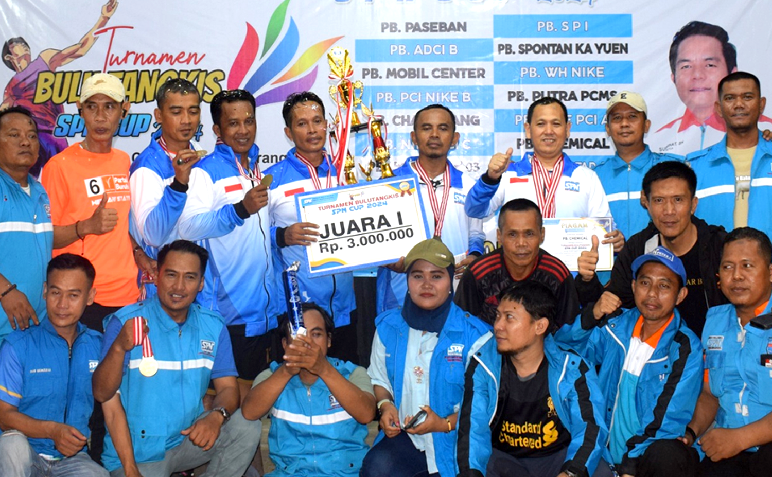 Kegiatan Turnamen Bulutangkis SPN CUP