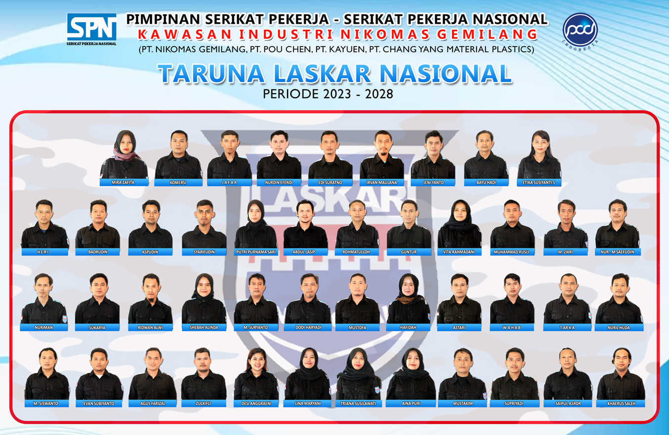 TARUNA/I LASKAR NASIONAL PSP-SPN KAWASAN INDUSTRI NIKOMAS GEMILANG