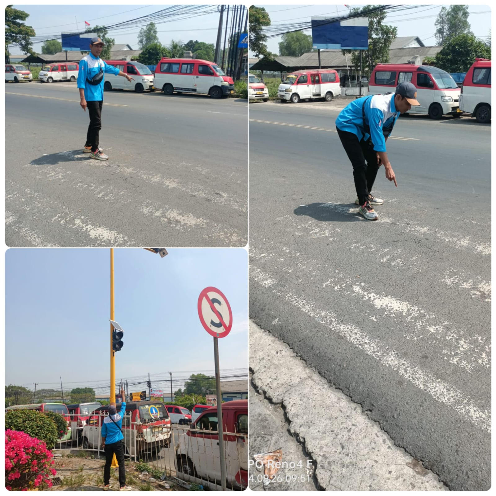 Investigasi terkait kondisi zebra cross dan lampu jalan